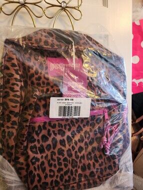 Victoria’s Secret PINK x Jansport Right Backpack School Bag Leopard Cheetah New